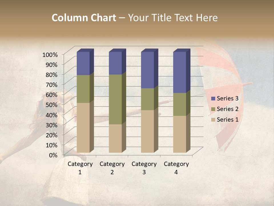 Red Haired Vogue  PowerPoint Template