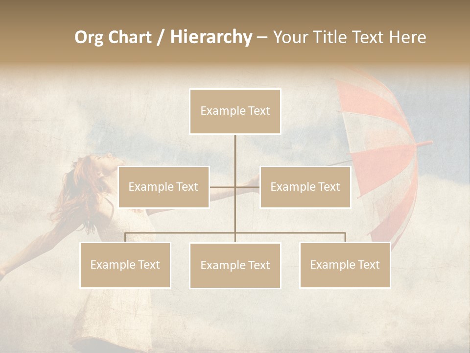 Red Haired Vogue  PowerPoint Template