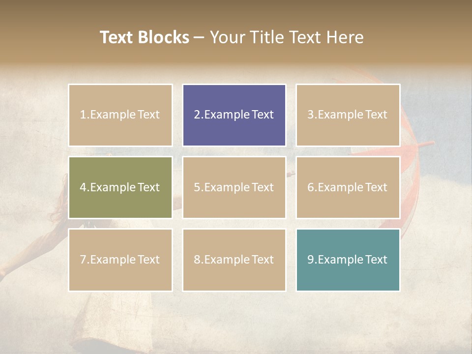 Red Haired Vogue  PowerPoint Template