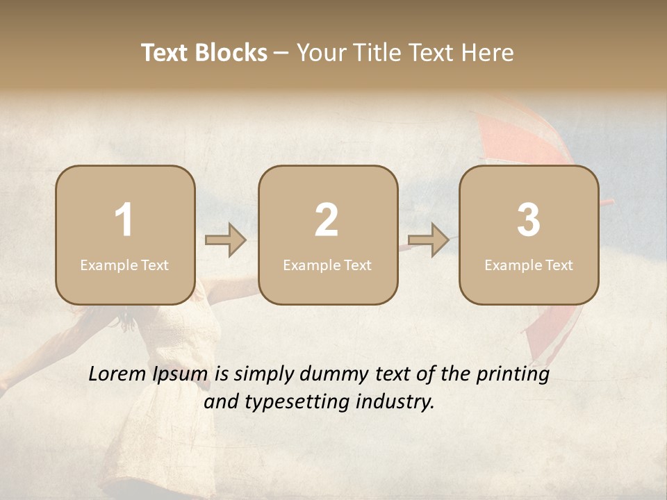 Red Haired Vogue  PowerPoint Template