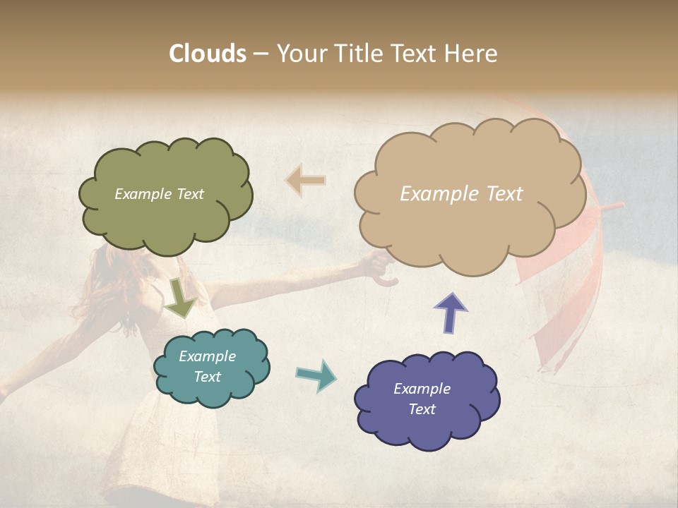 Red Haired Vogue  PowerPoint Template