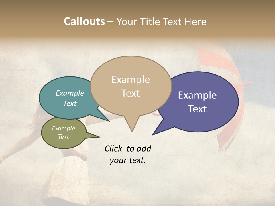 Red Haired Vogue  PowerPoint Template