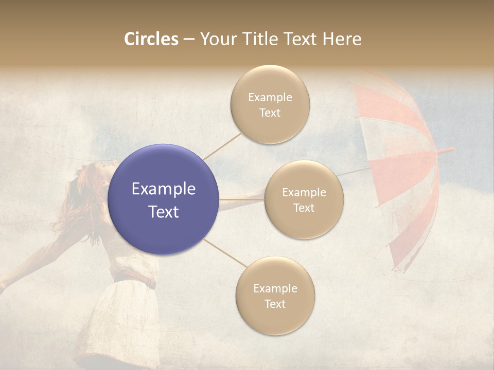 Red Haired Vogue  PowerPoint Template