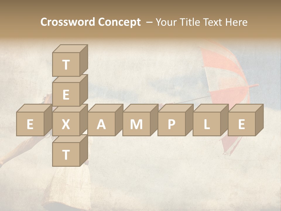 Red Haired Vogue  PowerPoint Template