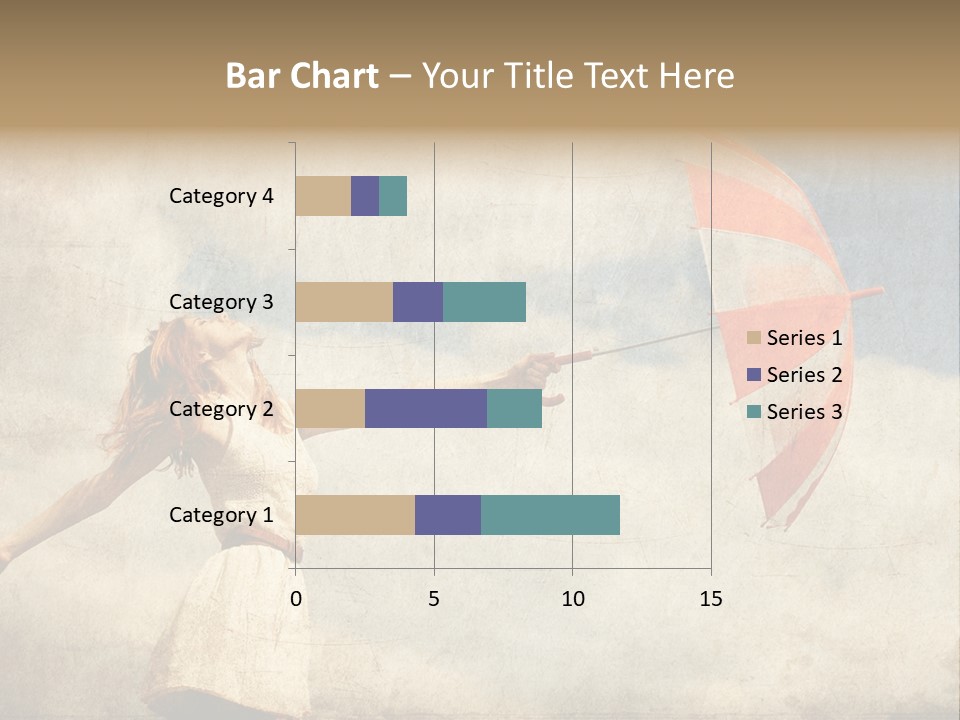 Red Haired Vogue  PowerPoint Template