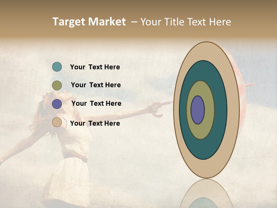 Red Haired Vogue  PowerPoint Template