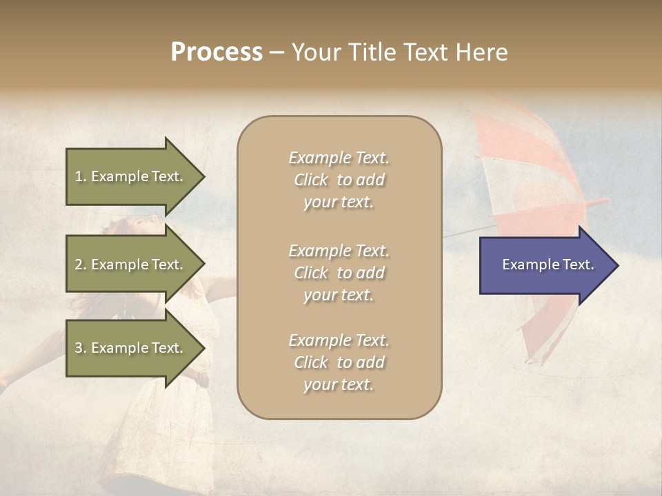 Red Haired Vogue  PowerPoint Template