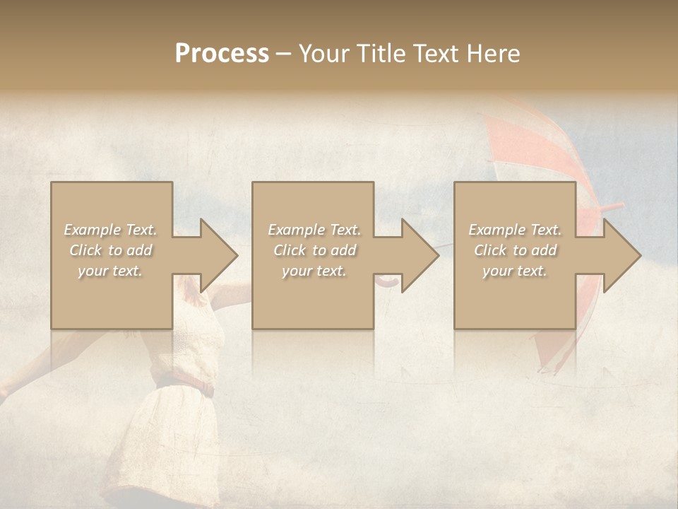 Red Haired Vogue  PowerPoint Template