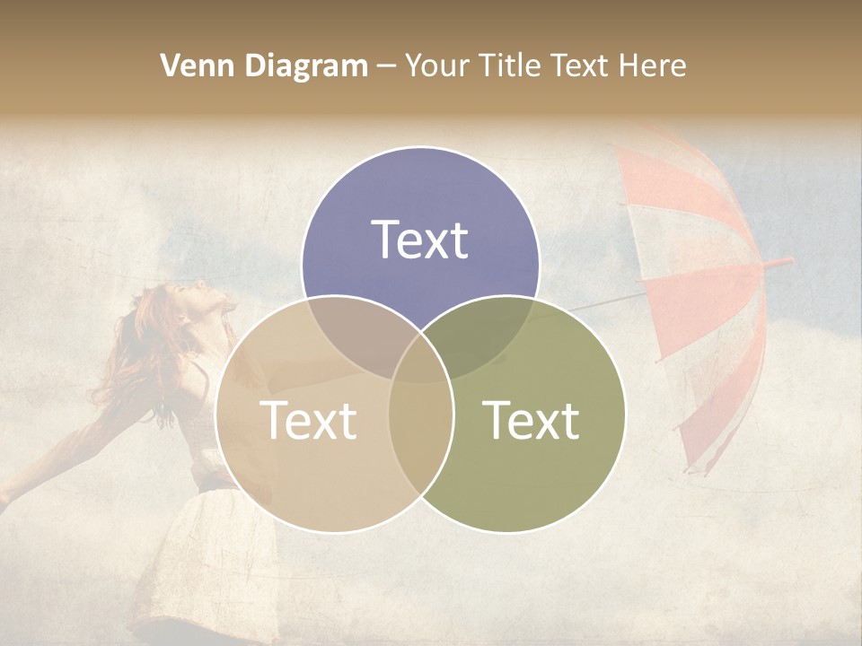 Red Haired Vogue  PowerPoint Template