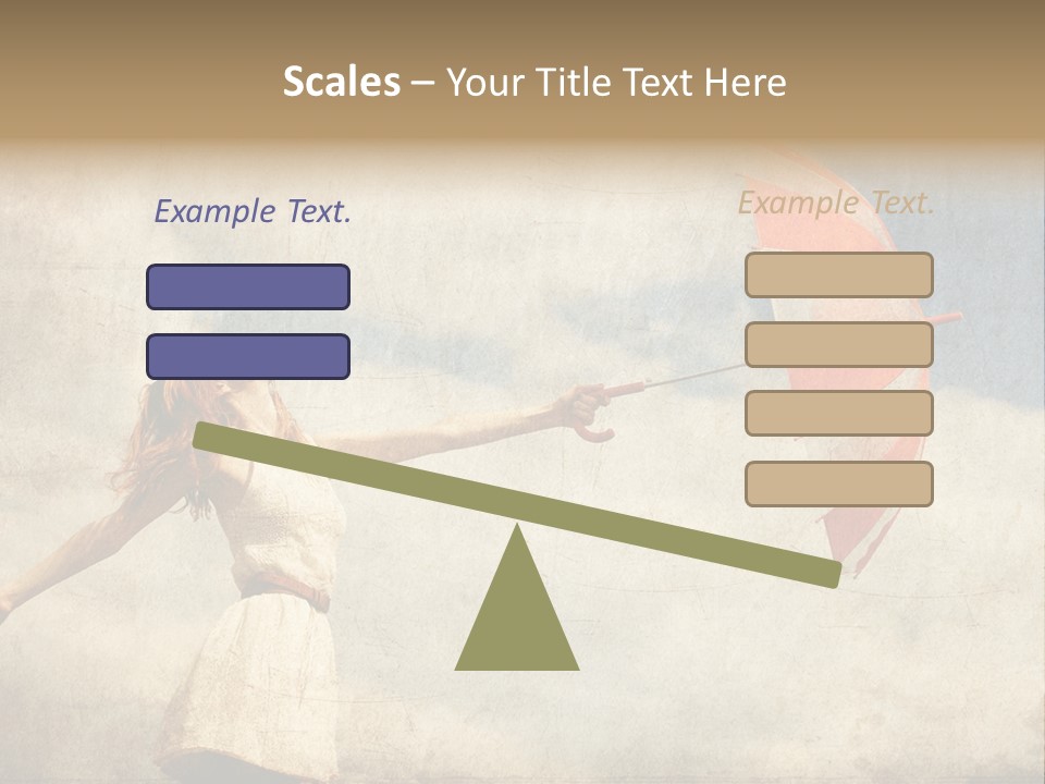 Red Haired Vogue  PowerPoint Template