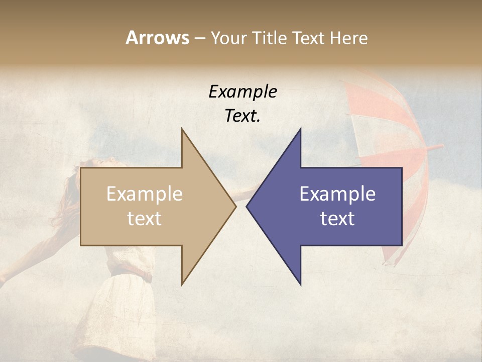 Red Haired Vogue  PowerPoint Template