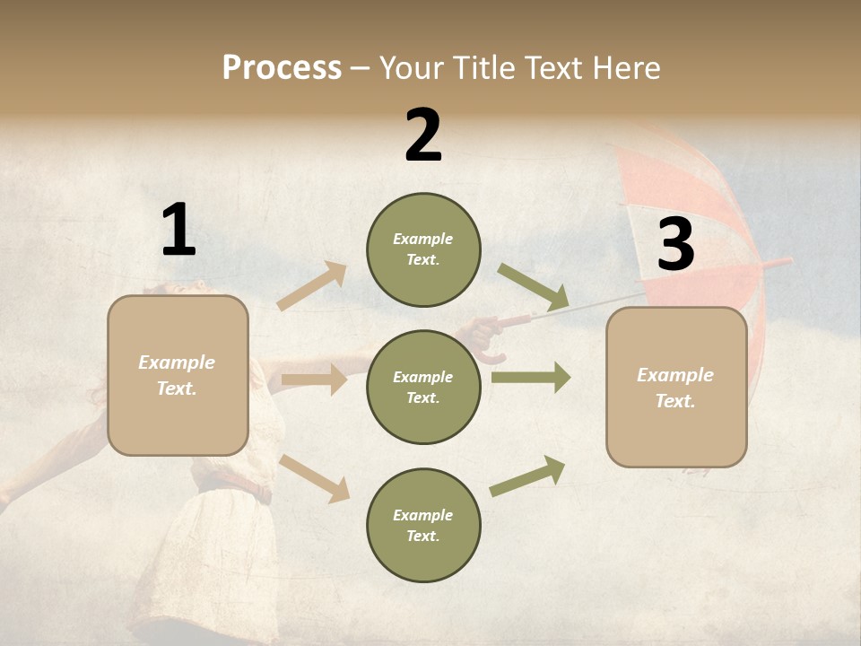 Red Haired Vogue  PowerPoint Template