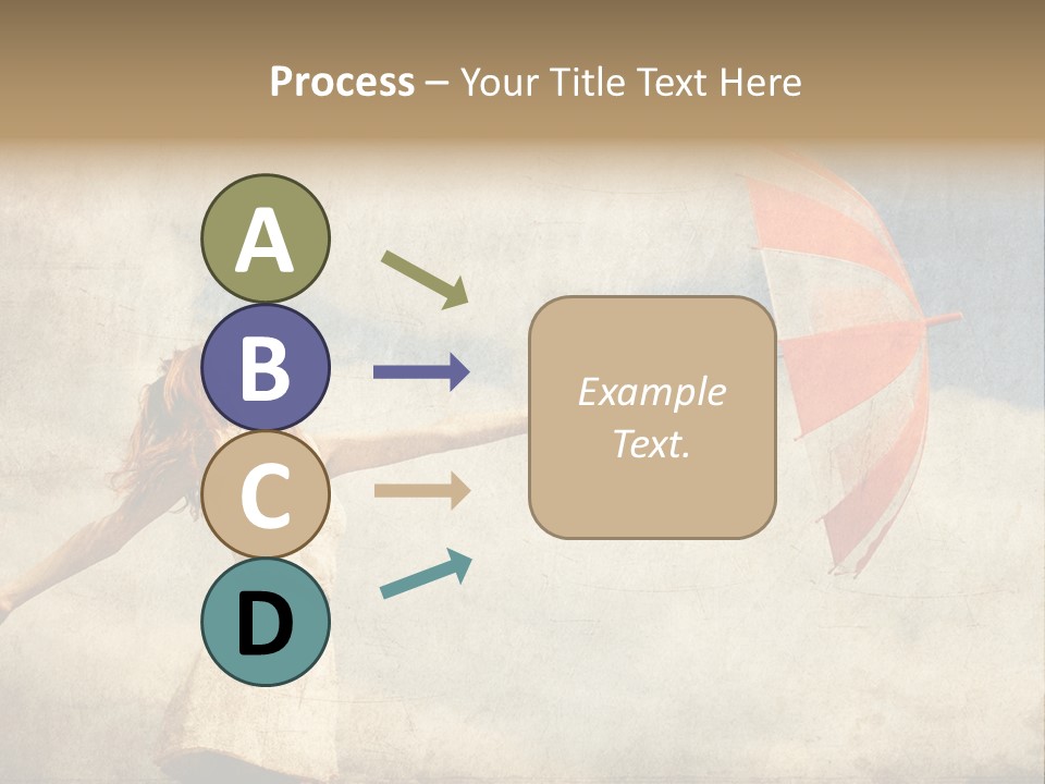 Red Haired Vogue  PowerPoint Template