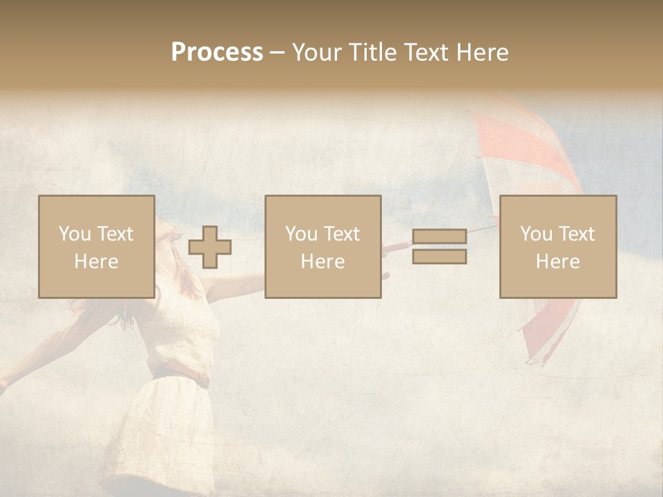 Red Haired Vogue  PowerPoint Template