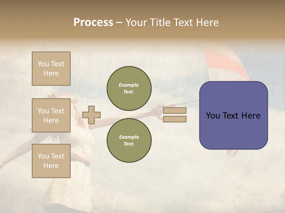 Red Haired Vogue  PowerPoint Template