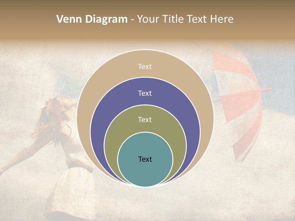 Red Haired Vogue  PowerPoint Template