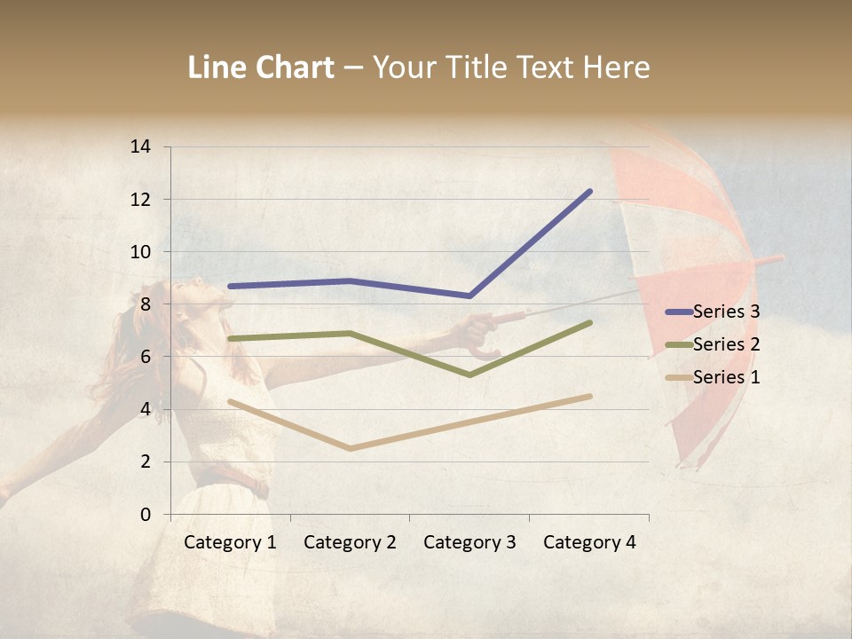 Red Haired Vogue  PowerPoint Template