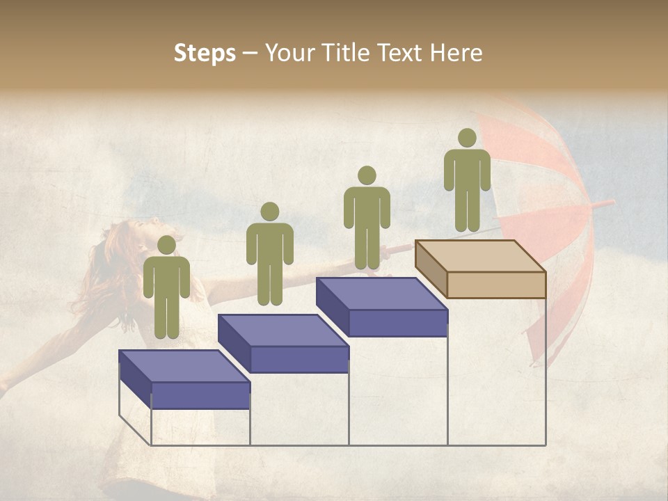 Red Haired Vogue  PowerPoint Template