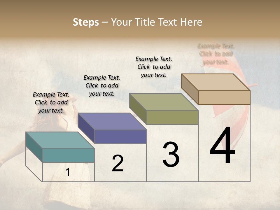 Red Haired Vogue  PowerPoint Template
