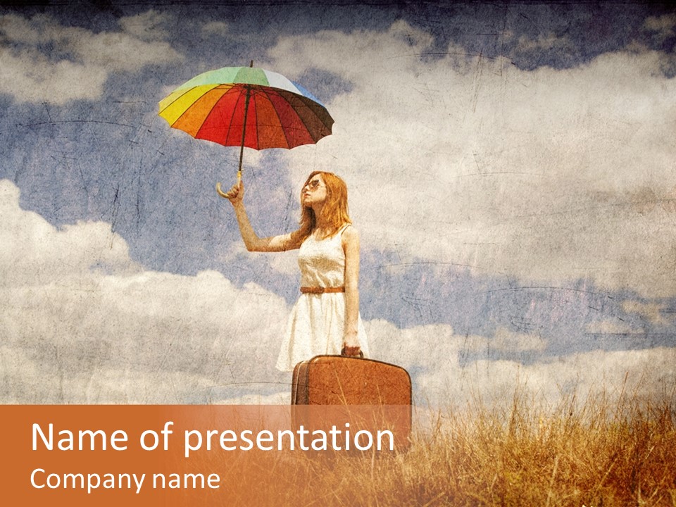 Sky Harvest Red PowerPoint Template
