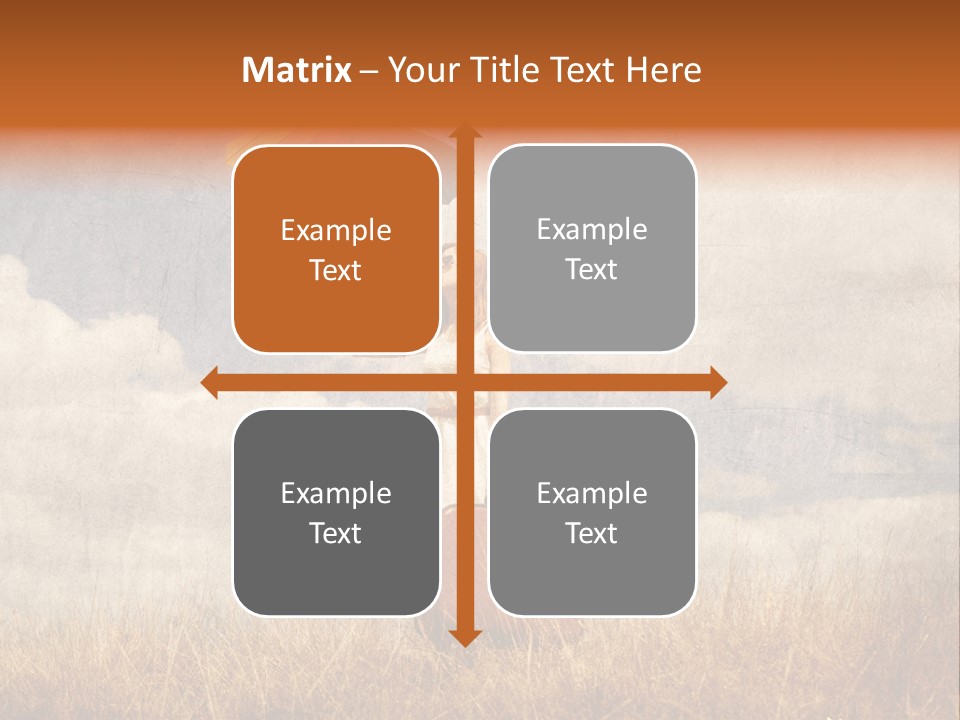 Sky Harvest Red PowerPoint Template