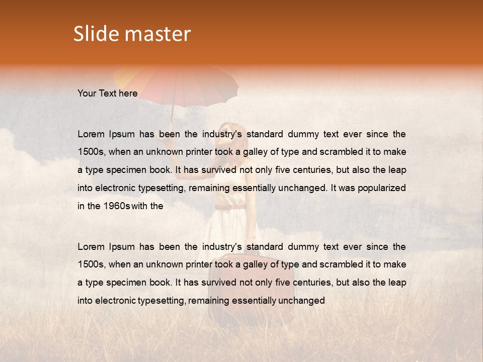 Sky Harvest Red PowerPoint Template