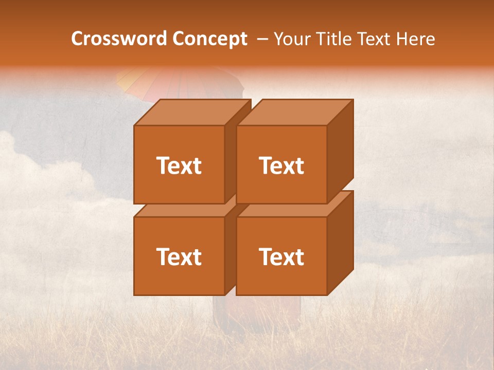 Sky Harvest Red PowerPoint Template