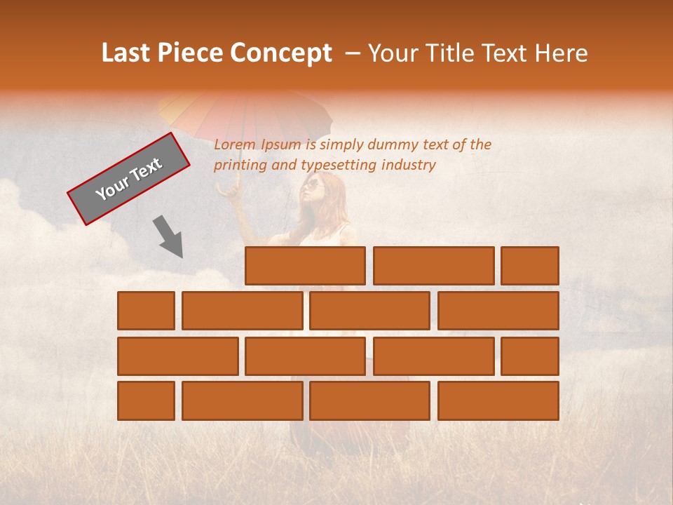 Sky Harvest Red PowerPoint Template