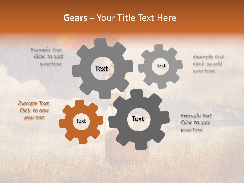 Sky Harvest Red PowerPoint Template