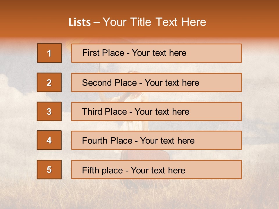 Sky Harvest Red PowerPoint Template