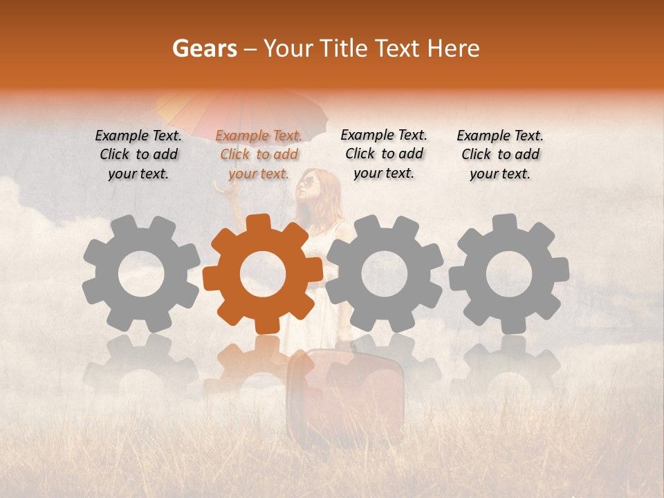 Sky Harvest Red PowerPoint Template