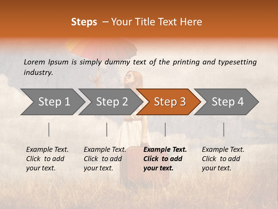 Sky Harvest Red PowerPoint Template