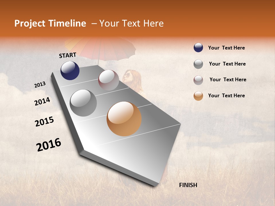Sky Harvest Red PowerPoint Template