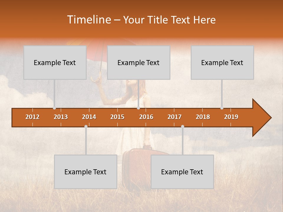 Sky Harvest Red PowerPoint Template