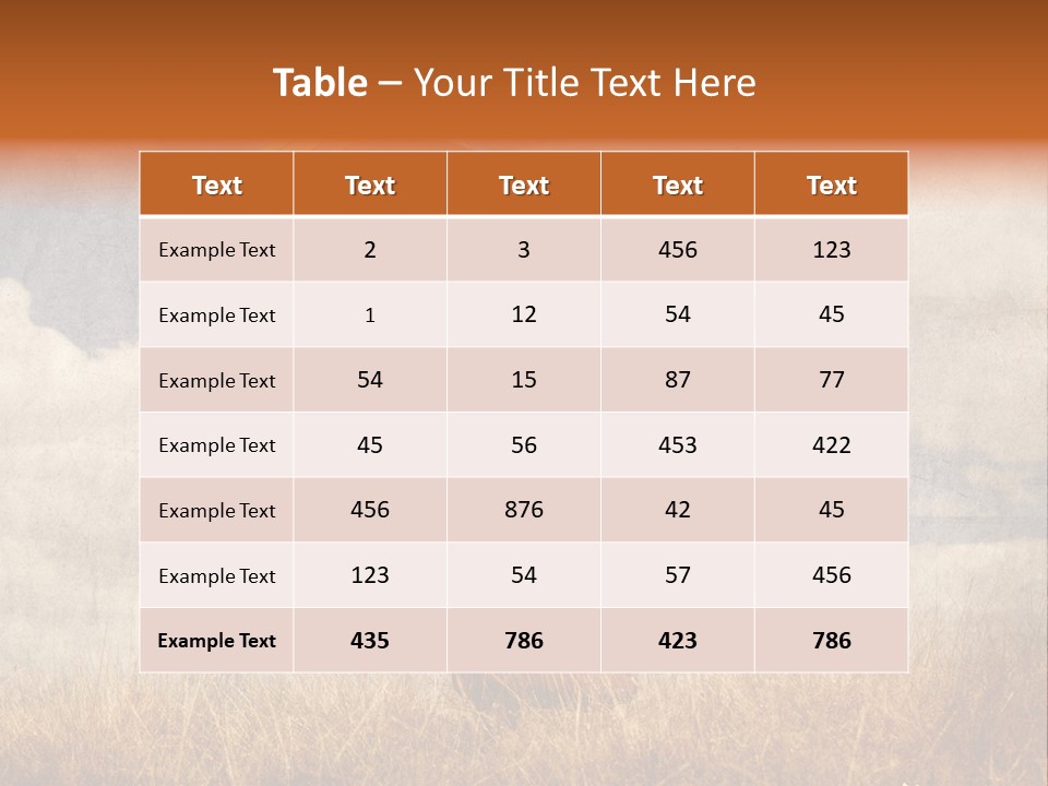Sky Harvest Red PowerPoint Template