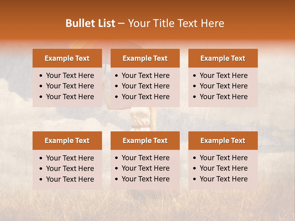 Sky Harvest Red PowerPoint Template