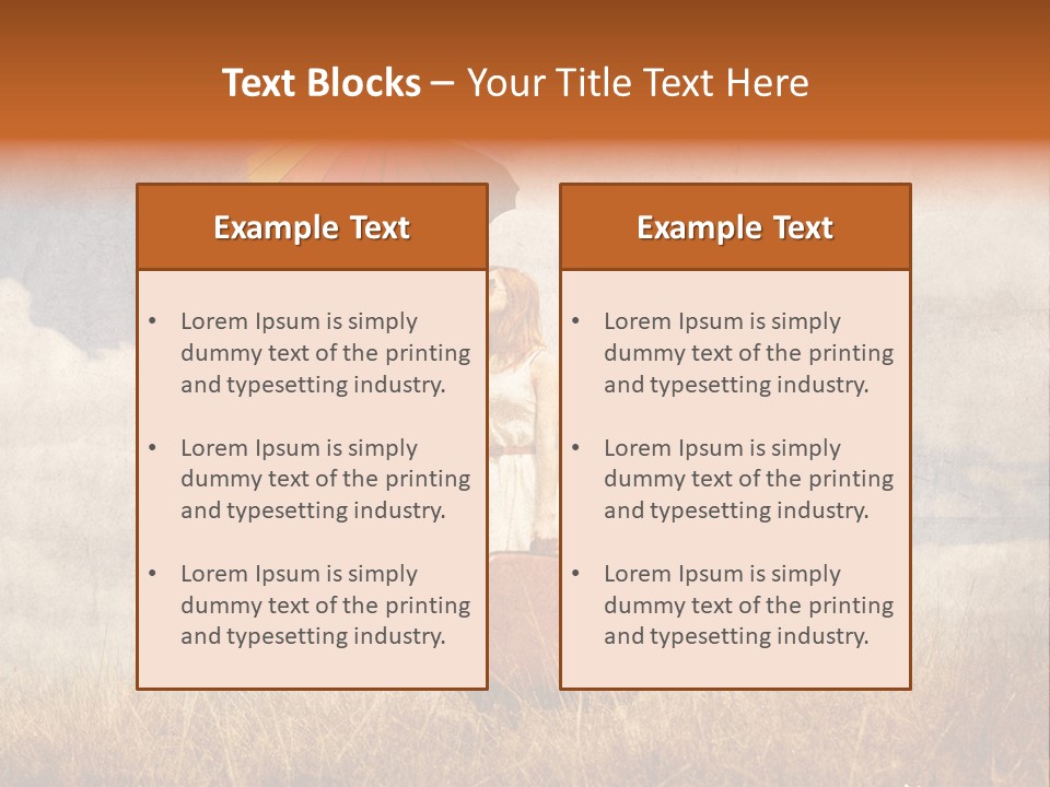 Sky Harvest Red PowerPoint Template