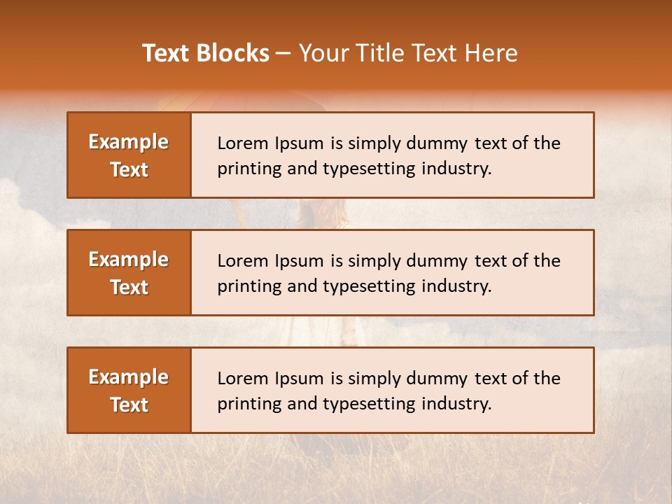 Sky Harvest Red PowerPoint Template