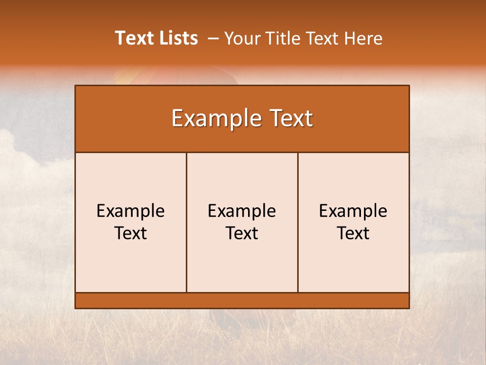 Sky Harvest Red PowerPoint Template