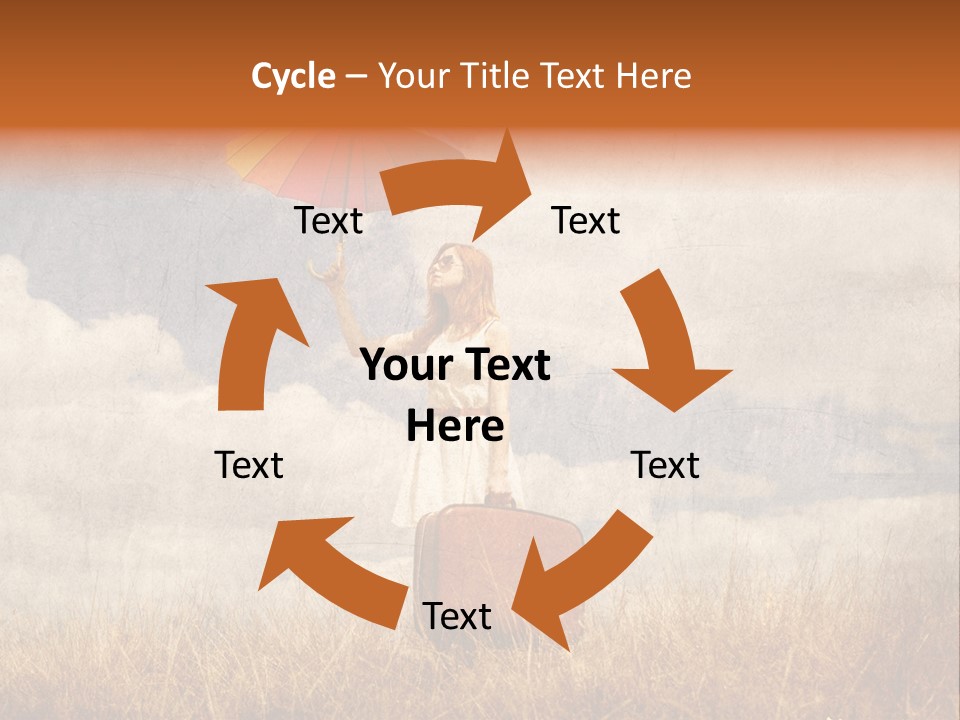Sky Harvest Red PowerPoint Template
