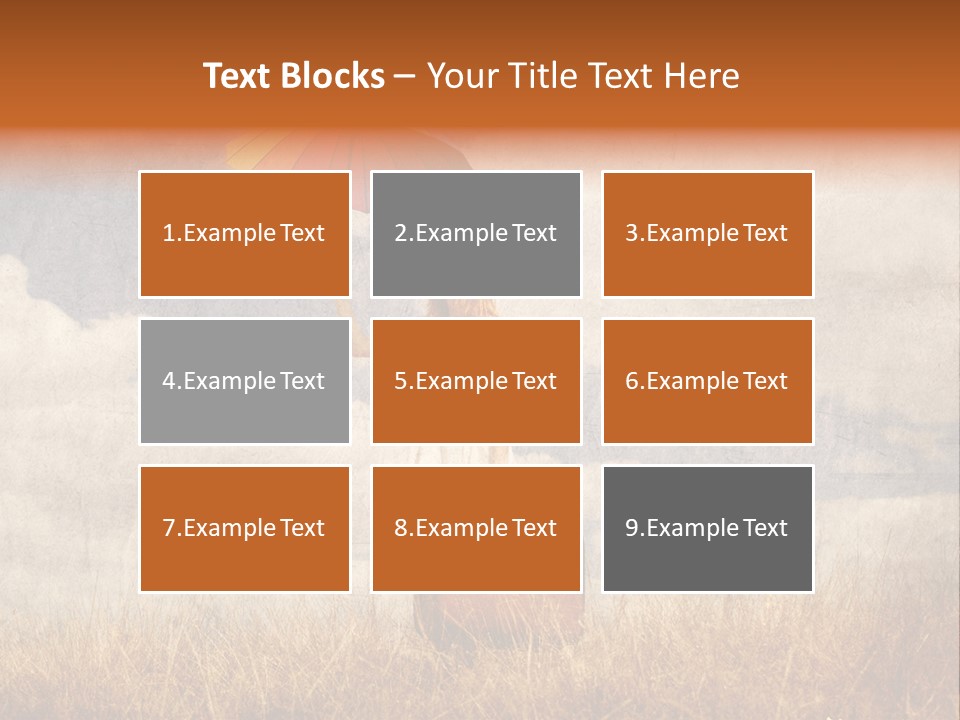 Sky Harvest Red PowerPoint Template