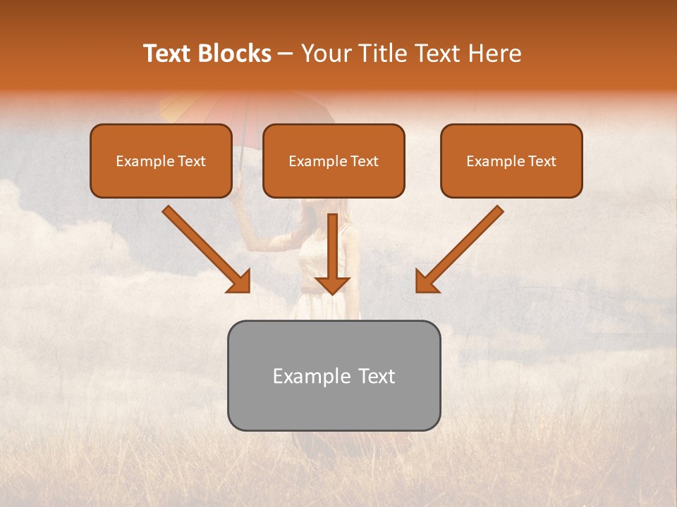Sky Harvest Red PowerPoint Template