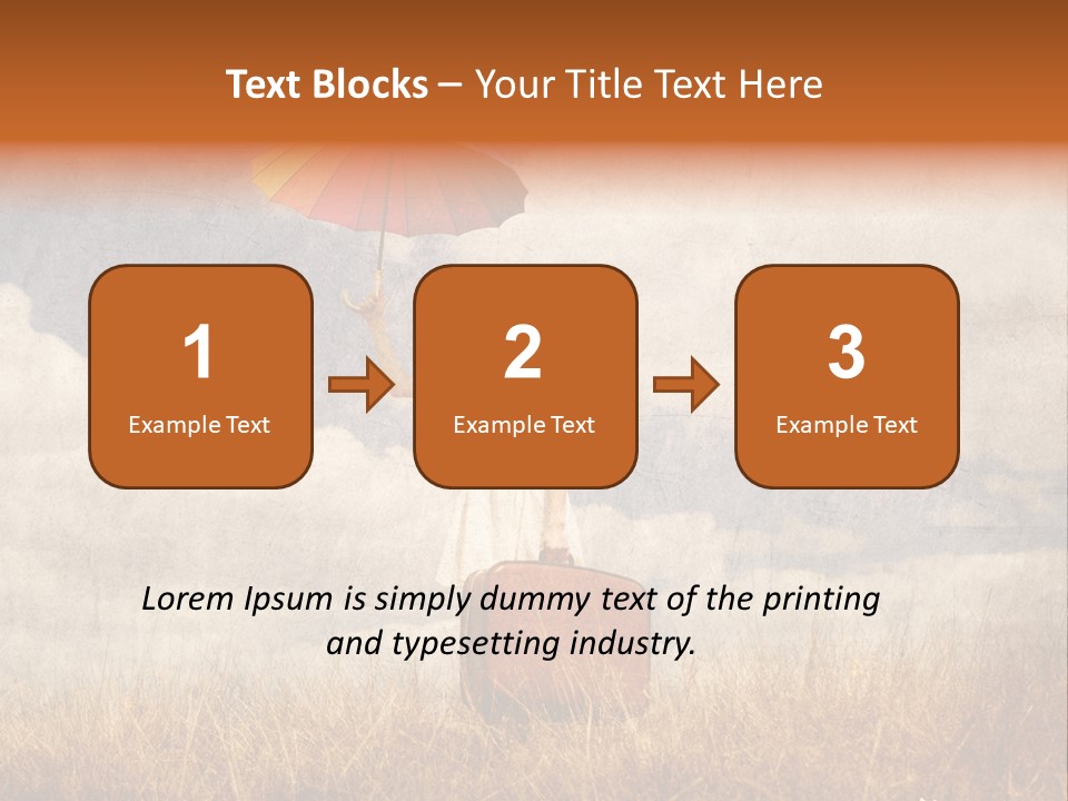 Sky Harvest Red PowerPoint Template
