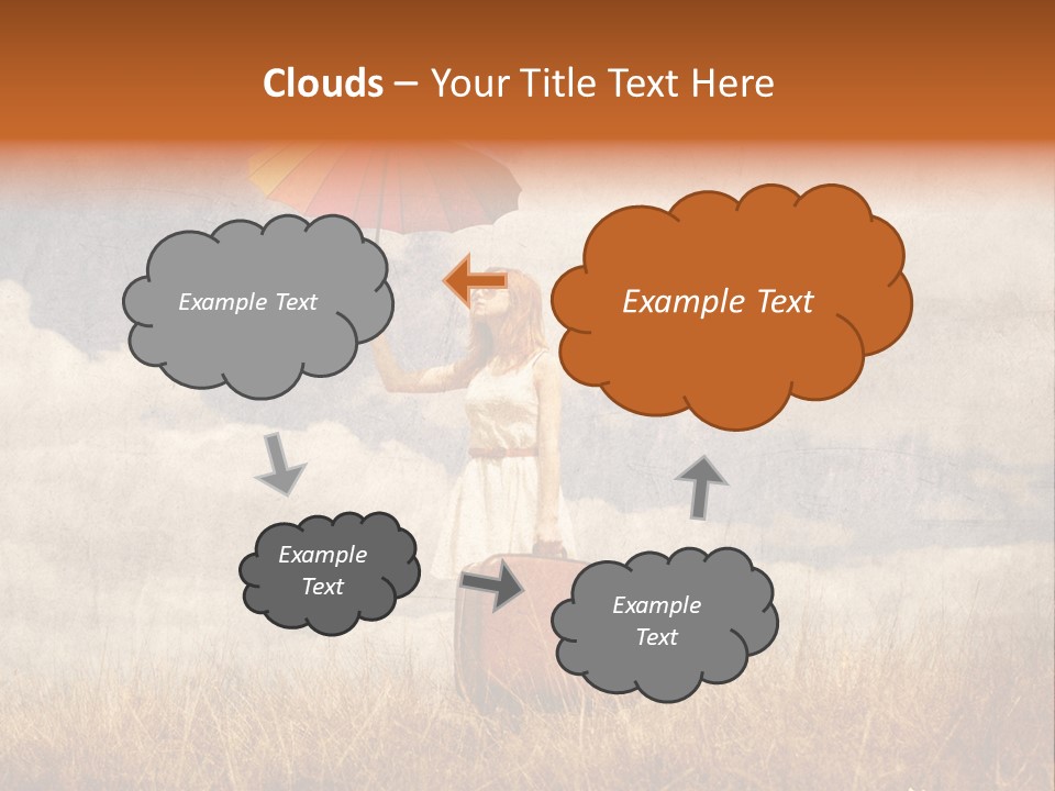 Sky Harvest Red PowerPoint Template
