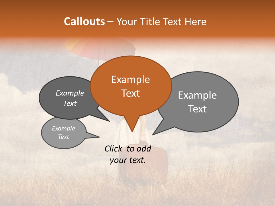 Sky Harvest Red PowerPoint Template