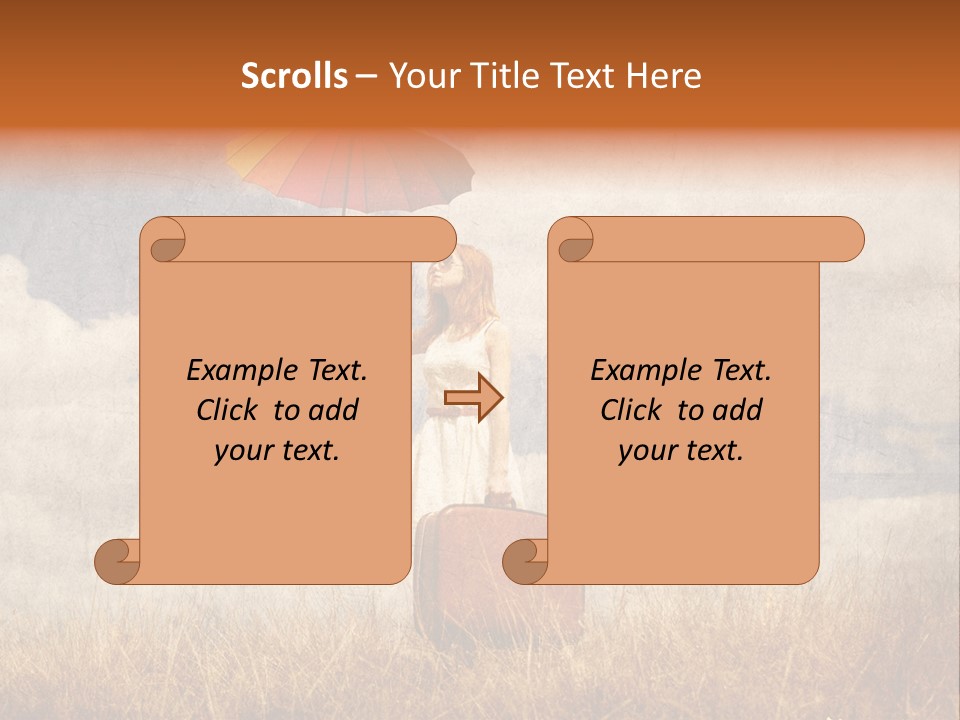 Sky Harvest Red PowerPoint Template