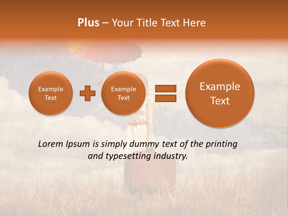 Sky Harvest Red PowerPoint Template