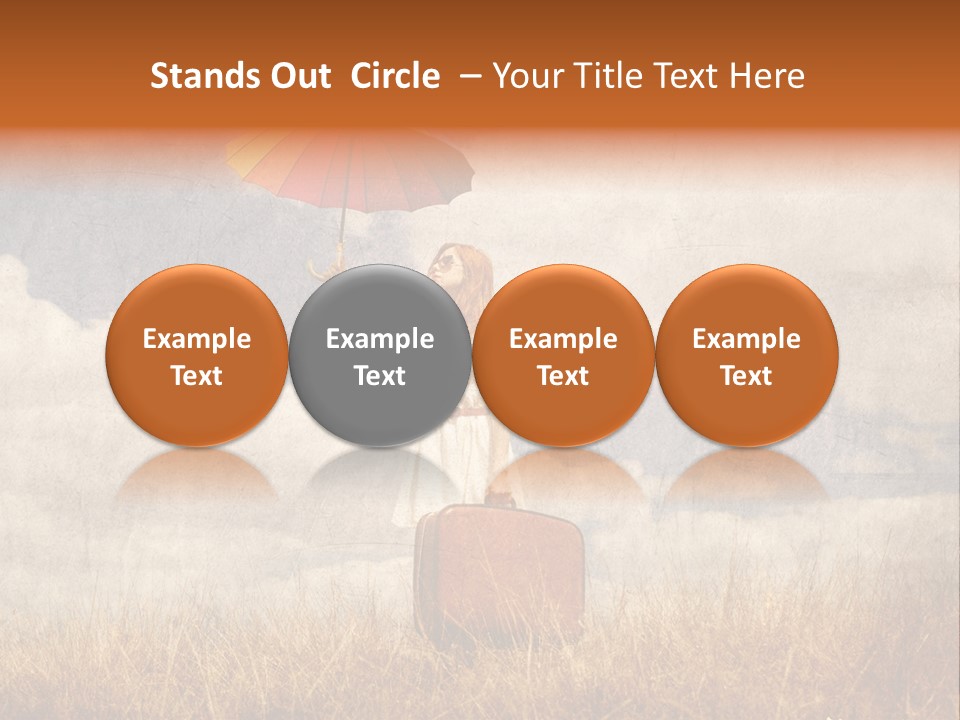 Sky Harvest Red PowerPoint Template