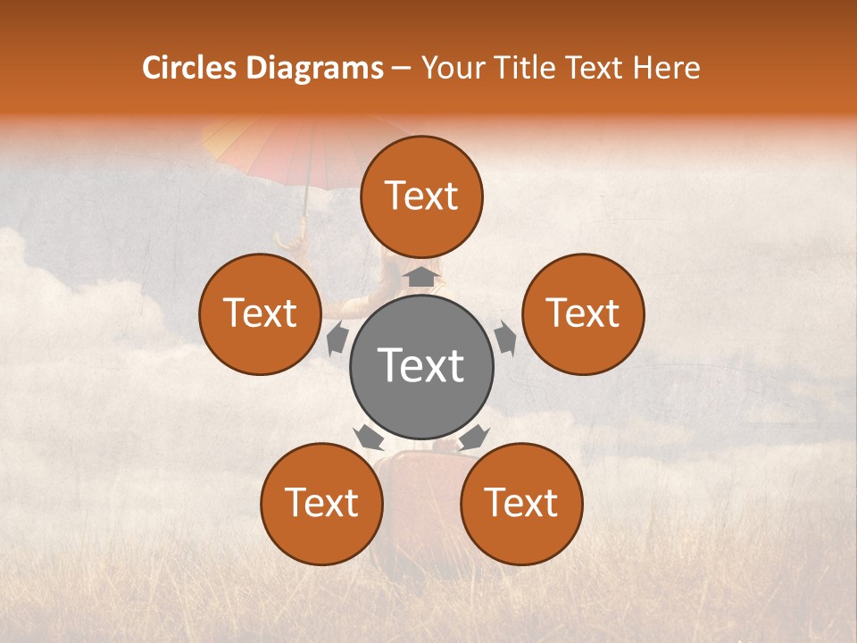 Sky Harvest Red PowerPoint Template