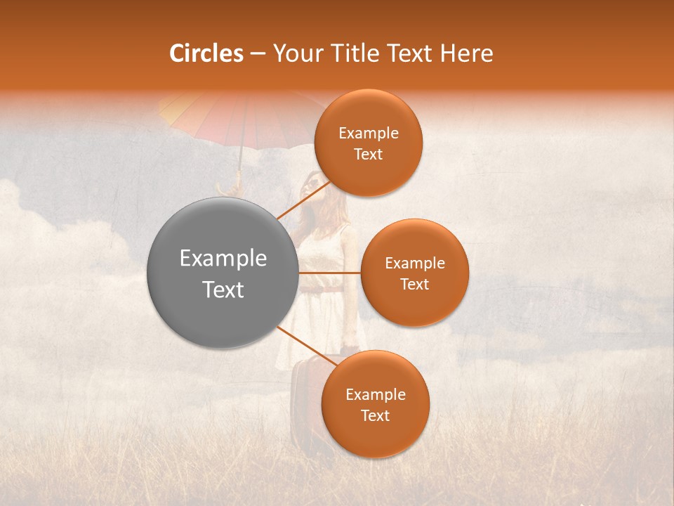 Sky Harvest Red PowerPoint Template